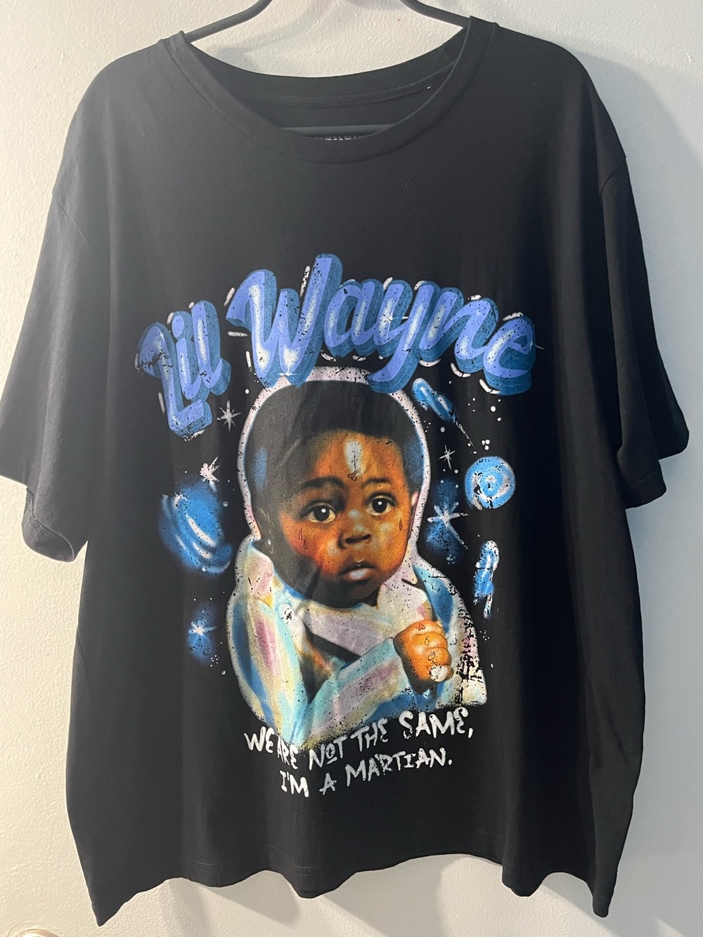 Bravado Black Tee with Lil Wayne Graphic